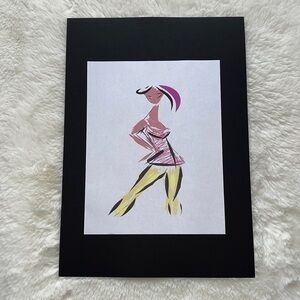 Digital book illustration print by me Sinta Margot book found on amazon handmade